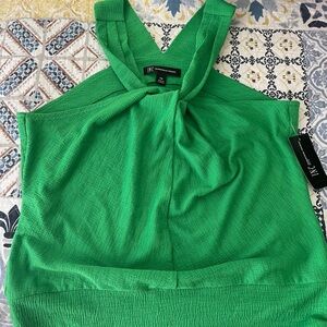 INC International Concepts Women's Green Halter Top